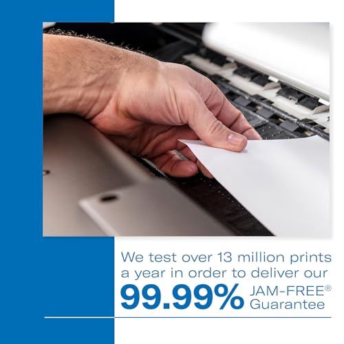Hammermill Cardstock, Premium Color Copy, 80 lb, 8.5 x 11 - 1 Pack (250 Sheets) - 100 Bright, Made in the USA Card Stock, 120023R, White - size: 1 Pack | 250 Sheets