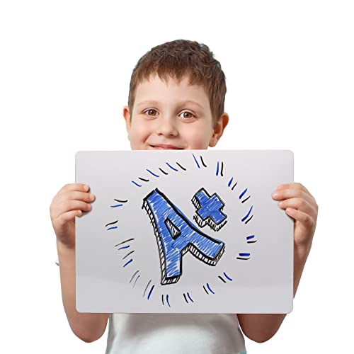 Flipside Products 9" x 12" Two-Sided Dry Erase White Boards, Classroom Pack, Double Sided Lapboard for Class, Reusable for Group Participation - 24 Pack - size: 12"W x 9"H, style: 24 Pack