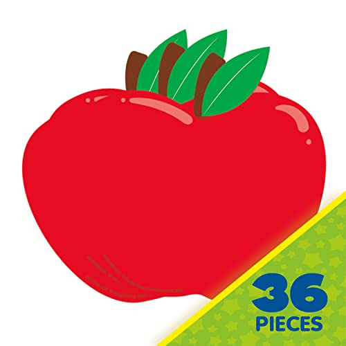Eureka Apple Paper Cut-Out Classroom Decorations for Teachers, 36 Pieces - style: Apple