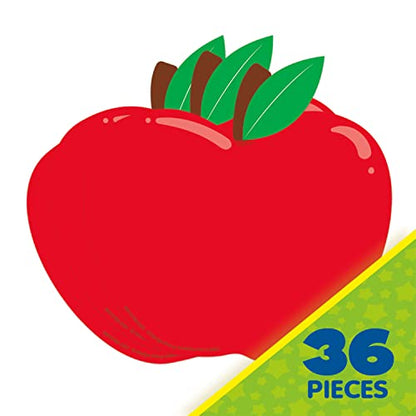 Eureka Apple Paper Cut-Out Classroom Decorations for Teachers, 36 Pieces - style: Apple