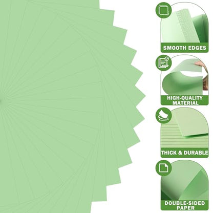 20 Sheets Light Green Cardstock 12" x 12" Card Stock 250gsm/92lb Thick Construction Paper for Cricut, Scrapbook, Crafts, Card Making UAP34LG20 - color: Light Green