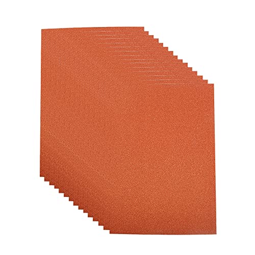 Glitter Cardstock, 250 GSM,15 Sheets, Glitter Paper for Crafts, Birthday and Wedding Party Decorations, Gift Box Packing and Other DIY Projects, 8 X 11.6 Inches (Bronze 15 sheets) - color: Bronze 15 sheets