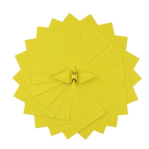 100 Origami Paper Double Sided Color Sundance 3x3 inches Square Easy Fold for Folding Paper, Origami Cranes, Scrapbook (S01 Sundance) - color: S01 Sundance