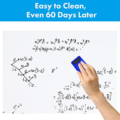 HAMIGAR Magnetic Whiteboard Contact Paper 36" x 48" Dry Erase White Board Sticker for Wall Stick on White Board Peel and Stick Wallpaper Adhesive Poster with Marker, Magnetic Eraser and Magnets - size: 36" x 48"