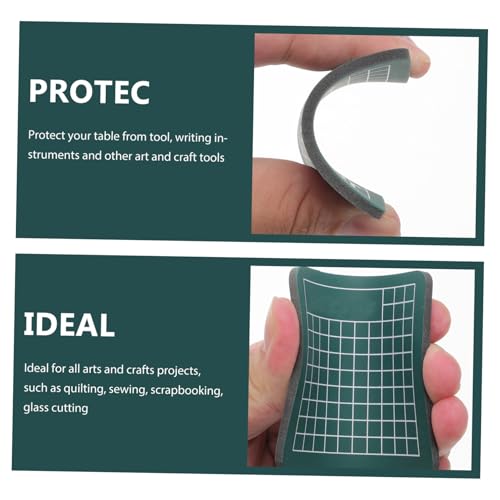 NUOBESTY Self Healing Mini Cutting Mat Non Slip PVC for Sewing Quilting Scrapbooking Arts Crafts Projects Portable Green