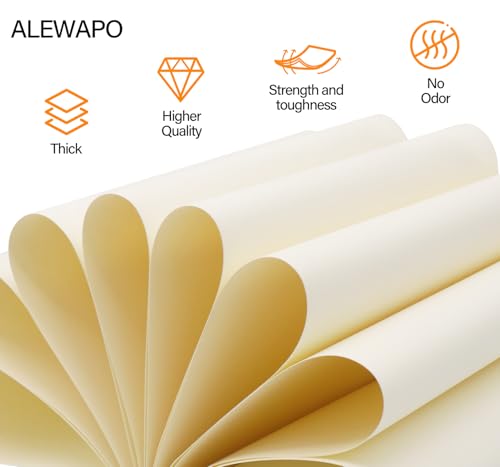 Cream Cardstock 8.5 x 11, 40 Sheets, Heavyweight 75 LB/200 GSM Thick Paper, for Office Documents, Professional Invitations, Menus, Brochures & Desktop Printing - color: Cream