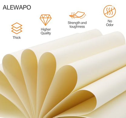 Cream Cardstock 8.5 x 11, 40 Sheets, Heavyweight 75 LB/200 GSM Thick Paper, for Office Documents, Professional Invitations, Menus, Brochures & Desktop Printing - color: Cream