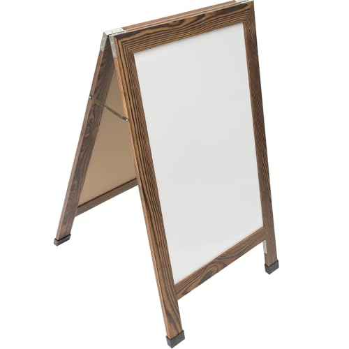 Excello Global Products 40" x 22" Indestructible A-Frame Whiteboard - Brown - color: Brown