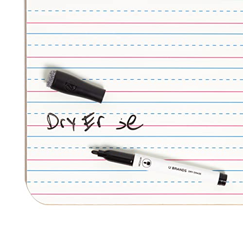 U Brands Dry Erase Lapboards, 24 Pack, 9" x 12", Double-Sided Small Whiteboards for School, Student Lapboards for Classroom, School & Homeschool Supplies, Portable Mini Whiteboard Set - style: 24 Count