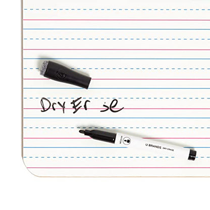 U Brands Dry Erase Lapboards, 24 Pack, 9" x 12", Double-Sided Small Whiteboards for School, Student Lapboards for Classroom, School & Homeschool Supplies, Portable Mini Whiteboard Set - style: 24 Count