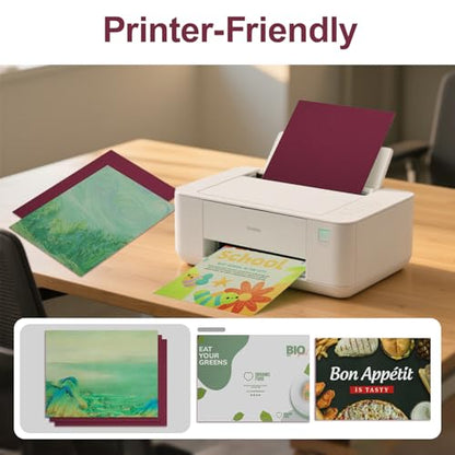 50 Sheets Burgundy Paper, 120gsm/32lb Cover Cardstock Construction Blank Paper for DIY Crafts Cards Making(5 x 7 Inch) - color: Burgundy, size: 5 x 7 Inch