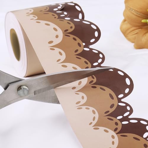 Brown Bulletin Board Border 65.6ft Classroom Blackboard Decoration for School/Office/Party