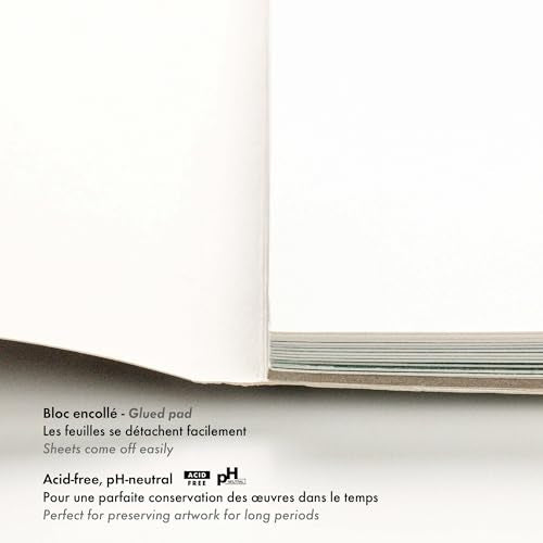 Clairefontaine - Ref 96115C - Pastelmat Pastel Card Pad No.5 (12 Sheets) - 360gsm Card - 30 x 40cm - Assorted Colours - Specially Formulated for Use with Pastels - size: 30 x 40 cm, style: Card Pad No 5