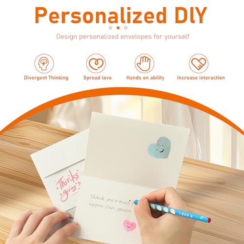 Guakicae Blank Cream Cards and Envelopes 5 x 7 Off White 300GSM Folded Cardstock and A7 Envelopes Printable Self Seal 20 packs for Wedding Invitations, Thank You Cards, Christmas - color: Off White, size: 5x7-20pcs