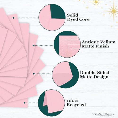 Cardstock Warehouse Pop-Tone Bubblegum Pink Cardstock Paper – 25 Sheets, 12 x 12" - 65 lb / 175 GSM Premium Pink Card Stock for Die-cutting, Crafts, Scrapbooking, Card Making and DIY Projects - color: Bubblegum Pink