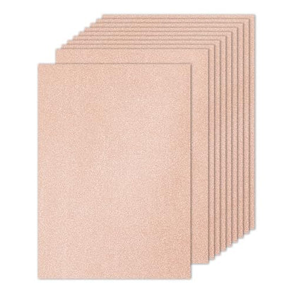 PATIKIL 10 Sheets Rose Gold Glitter Cardstock Paper, A4 250gsm Rectangle Premium Sparkly Paper Craft Cardstock Paper for Scrapbook Card Making DIY Art Projects Wedding Party - color: Rose Gold, size: A4