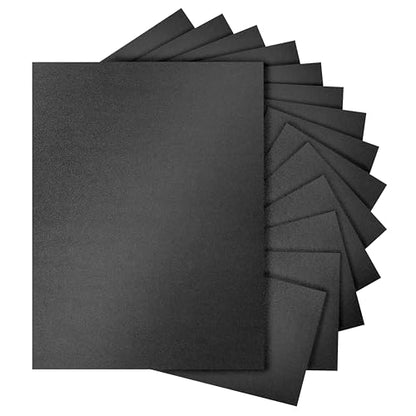 Silunkia 120 Sheets Shimmer Black Cardstock 8.5 x 11 Crafts Paper, 250gsm/92lb Heavyweight Construction Paper Card Stock for Halloween, DIY Cards Making, Greeting Cards, Party, Wedding Invitations - color: Black, size: 120 Sheets