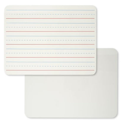 Charles Leonard Dry Erase Board, Two Sided, Lined/Plain, 9" x 12" (35120) - color: Plain & Lined, size: 9"W x 12"H, style: 2-Sided Masonite Board
