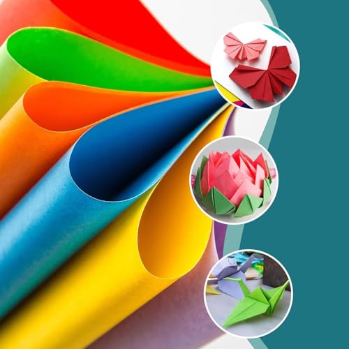 A4 Paper Craft 2 Bright Sheet Arts & Crafts Colorful Paper for School Projects Creating Making Drawing & DIY (Green) - color: Green