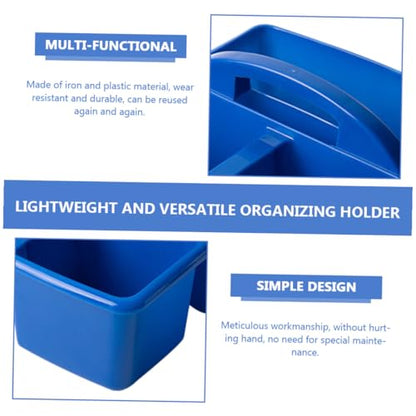 Zerodeko Art Organizer Handle Multi-compartment Classroom Storage Basket for Painting Tools Stationery and Craft Supplies Lightweight and Portable Storage for Home and School