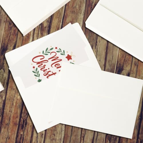 70 Packs A4 Envelopes, White, 4x6 Photo, Self Seal for Invitations, Weddings, Baby Shower, Photos, Postcards, Greeting Cards, Mailing (Cream White, 30 Pack A4(4.72x6.50in) Cards and Envelopes) - color: Cream White, size: 30 Pack A4 (4.72x6.50in) Cards and