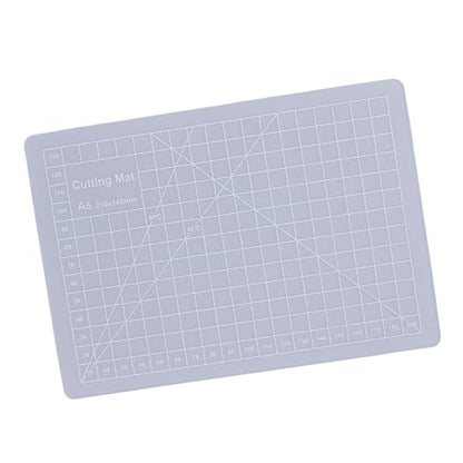Keenso Crafts Transparent Non Slip Cutting Mat for Precise Crafting Writing Painting for Students Composite PVC (A5 Size) - size: 8.3"L x 5.9"W