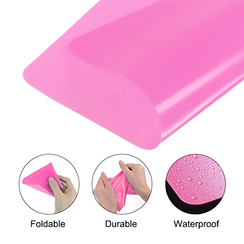 Generic 3pcs Silicone Mats for Crafts 5.9"x3.9" Multipurpose Table Protector Jewelry Casting Sheet for Epoxy Resin, Painting, Pink