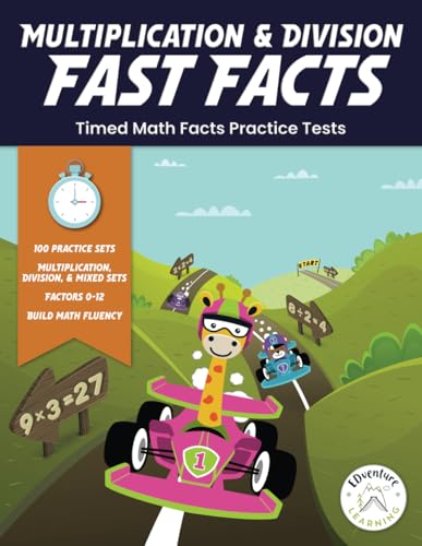 Multiplication and Division Fast Facts: Timed Math Facts Practice Tests (Fast Facts Math Speed Drills)