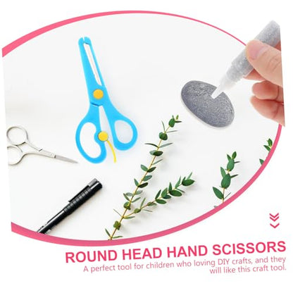 Veemoon 12Pcs Safety Scissors Plastic Blunt Tip Scissors for Preschool Crafting Comfortable Grip for DIY Projects