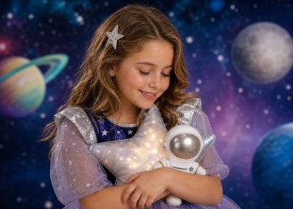 Outer Space Backdrop Starry Galaxy Banner for Baby Boys Girls Planet Theme Birthday Party, 95.6"x70.8" Nebula Photography Background Photoshoot Decorations Photo Studio Props Cake Table Decor - size: 95.6"x70.8"