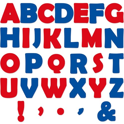 150 PCS Large 6" Bulletin Board Letters Set, 4th of July Classroom Alphabet Cutout Letter for Memorial Day Bulletin Board Display Home School, A Great Helper to Inspire Students' Learning Interest - style: 4th of July