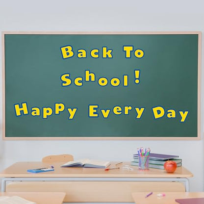 162pcs Back to School Cartoon Story Bulletin Board Letters Set Classroom Decorations Interest Cartoon Story Classroom Alphabet Cutout Letter for Bulletin Board School Classroom Home Display