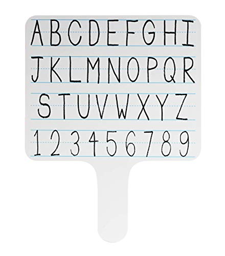 Flipside Products Rectangular Lined Dry Erase Answer Paddles, Double-Sided, Auction, Handheld Whiteboard, Handle Response Board, Classroom Dry Erase, Writing Practice, Pack of 12 - style: 12 Pack