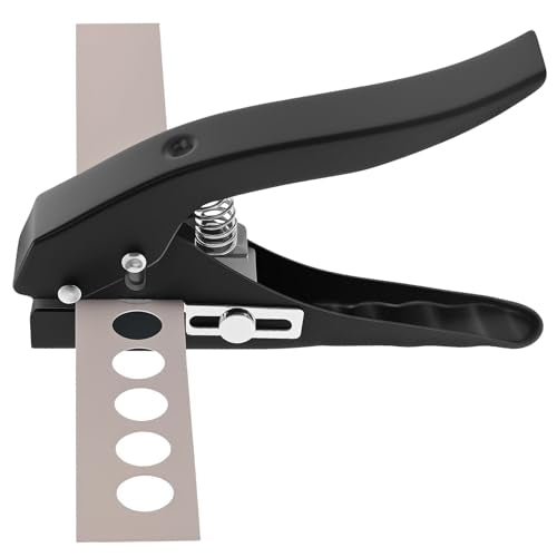 Single Hole Punch, 15 mm Heavy Duty Hole Puncher, Round Hole Punching Tool, Precise Paper Punch, Handheld Edge Banding Hole Punches for Paper Ticket Label Plastic