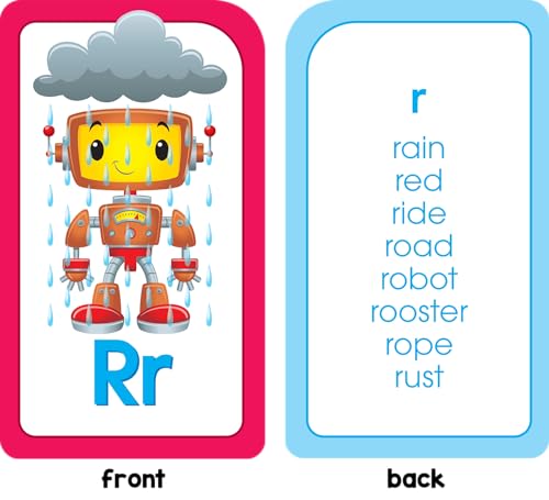 School Zone Phonics Made Easy Flash Cards: 56 Cards, Kindergarten, 1st Grade, 2nd Grade, Early Reading, Short Vowels, Long Vowels, Letter Combinations, Word-Picture Recognition, Ages 6+