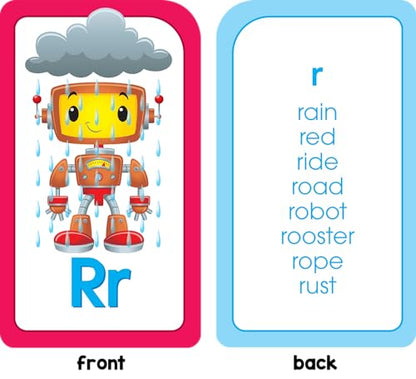 School Zone Phonics Made Easy Flash Cards: 56 Cards, Kindergarten, 1st Grade, 2nd Grade, Early Reading, Short Vowels, Long Vowels, Letter Combinations, Word-Picture Recognition, Ages 6+