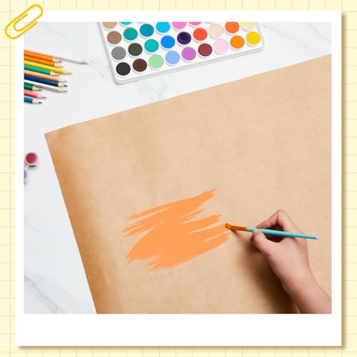 Tatuo 4 Pcs 36" x 36" Large Blank Brown Paper Banners for Teacher Appreciation Poster Crafts Decoration 120gsm Thick Kraft Paper Banner for Summer Camp Activities Wedding Baby Shower Party Decor - size: 36" X 36"