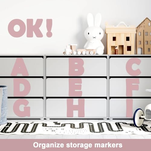 150 PCS Large 6" Font Letters and Punctuation Set, Blush Pink Light Mauve Classroom Alphabet Cutout for Bulletin Board Display Home School, A Great Helper to Inspire Students' Learning Interest - style: Blush Pink Pattern