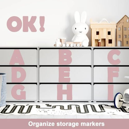 150 PCS Large 6" Font Letters and Punctuation Set, Blush Pink Light Mauve Classroom Alphabet Cutout for Bulletin Board Display Home School, A Great Helper to Inspire Students' Learning Interest - style: Blush Pink Pattern