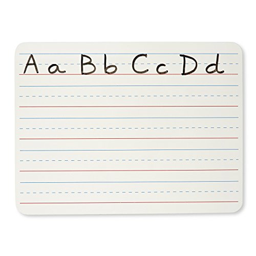 Charles Leonard Magnetic Dry Erase Board Classroom Pack - Mini Lapboard School Supplies – Set of 12 Two-Sided Plain/Lined Dry Erasable White Boards, 9x12 Inches (35135-12) - color: Plain & Lined, size: 9" x 12" (12-Pack), style: 2-sided Magnetic