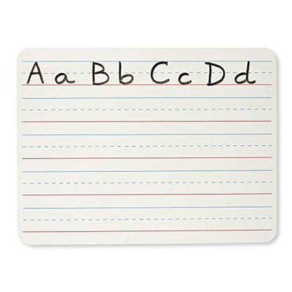 Charles Leonard Magnetic Dry Erase Board Classroom Pack - Mini Lapboard School Supplies – Set of 12 Two-Sided Plain/Lined Dry Erasable White Boards, 9x12 Inches (35135-12) - color: Plain & Lined, size: 9" x 12" (12-Pack), style: 2-sided Magnetic