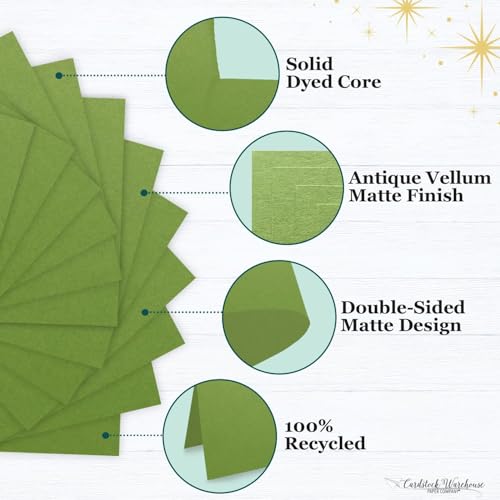 Cardstock Warehouse Pop-Tone Gumdrop Green Cardstock Paper – 50 Sheets, 8.5 x 11" - 65 lb / 175 GSM Premium Green Card Stock for Die-cutting, Crafts, Printing, Card Making and DIY Projects - color: Gumdrop Green