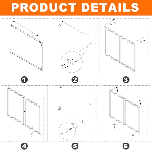 Enclosed Bulletin Board,Outdoor Bulletin Board,43.3 * 31.5’’ Lockable Cork Noticeboard with Aluminum Frame,Weatherproof Display Cases for School, Office,Commercial