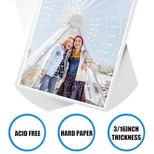 EPHECH 30 Pack White Foam Board 12" x 16.5", 3/16" Foam Core Baking Board for Projects, A3 Polystyrene Mat Board Poster Foam Board Sheets for Art Crafts, Presentation, Wedding, School Projects - size: 12" x 16.5"-30PCS