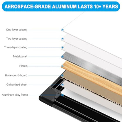 H-Qprobd 60"x40" White Board for Wall Large Magnetic Dry Erase Board with Black Aluminum Frame, Presentation Whiteboard Suitable for Home, Office, Classroom & Kitchen - size: 60"W x 40"H