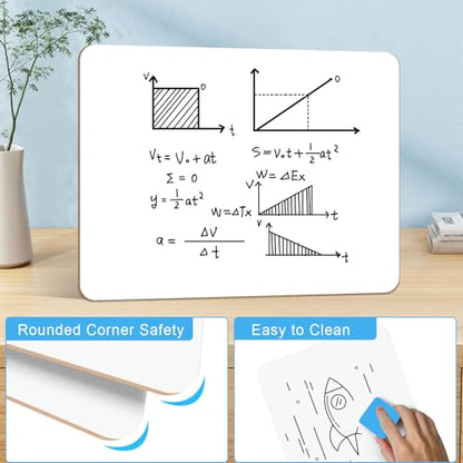 Dry Erase LapBoards, PANDRI 36 Pack Double Sided 12.5 x 9 Inch Whiteboards with 36 Erasers, Dry Erase Boards for Office Students Classroom Teacher Supplies - size: 36 PACK