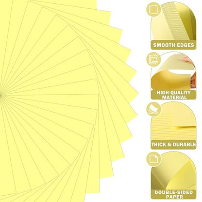 20 Sheets Light Yellow Cardstock 12" x 12" Card Stock 250gsm/92lb Thick Construction Paper for Cricut, Scrapbook, Crafts, Card Making UAP34LY20 - color: Light Yellow