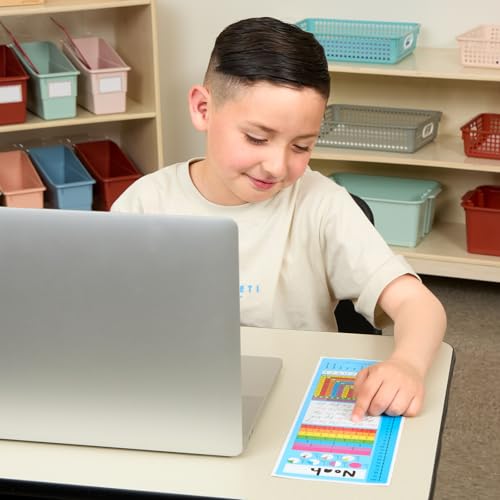 Really Good Stuff Vertical Zaner-Bloser Cursive Desktop Helpers, Vinyl, Self-Adhesive- Set of 24 - Intermediate - color: Verticle