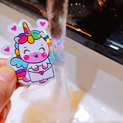 Bleidruck Holographic Sticker Paper 25 Sheets Cold Laminated Sheets Holographic Overlay Laminating A4 Size Self Adhesive Film(Broken Glass) - style: Broken Glass