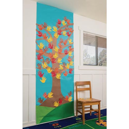 Colorations Dual Surface Paper Roll Classroom Supplies for Arts and Crafts Flame Red (36" x 1000') - DSFR - color: Flame Red